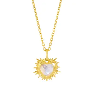 Rachel Jackson Electric Heart Birthstone Necklace
